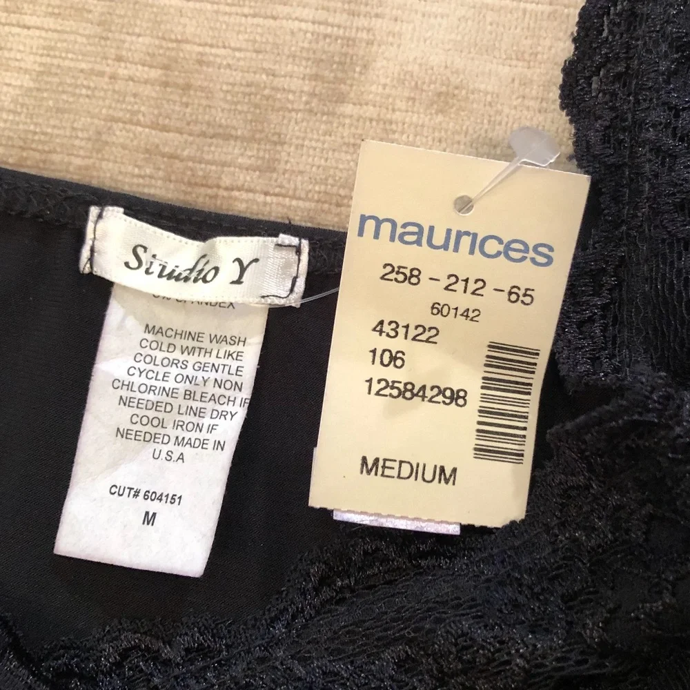 Y2K Studio Y Sexy Black Camisole Tank Top - Picture 7 of 9